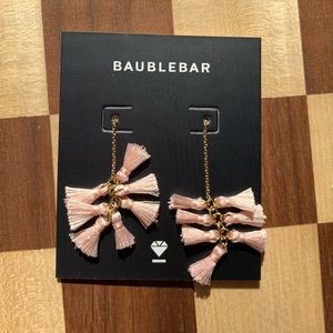 Baublebar Mini Tassel Drop Earrings (Blush Pink)